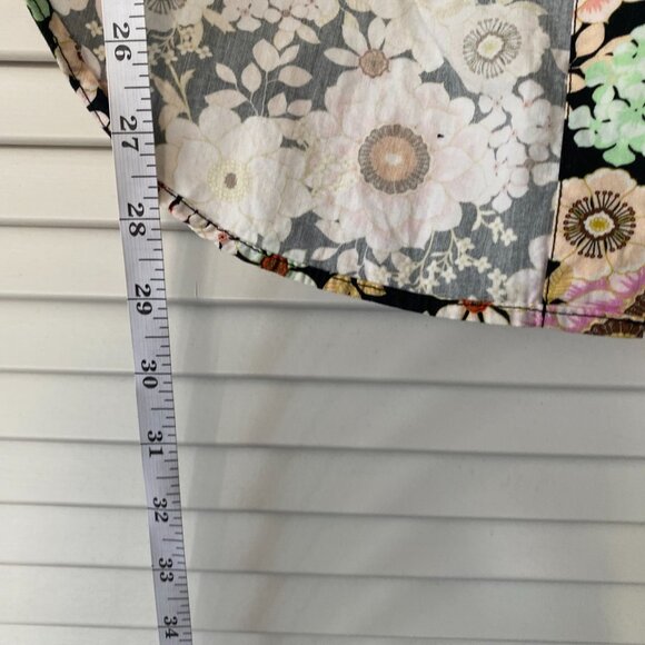 Anthropologie Maeve Split-Back Floral Polka Dotted Top, Size XS - Picture 8 of 9